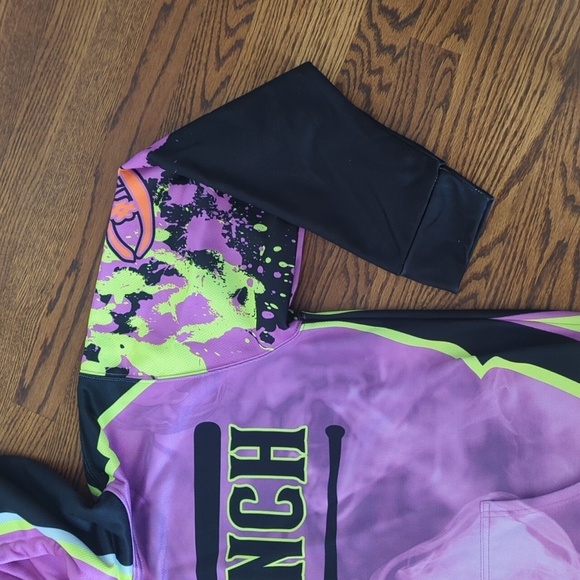 Berserk Purple/Black/Yellow Pullover Hoodie A Rod/J Rod Oversized Graphic Sz XXL - Picture 3 of 11